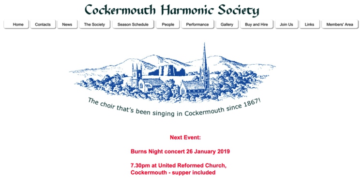Cockermouth Harmonic Society: Burns Night Concert